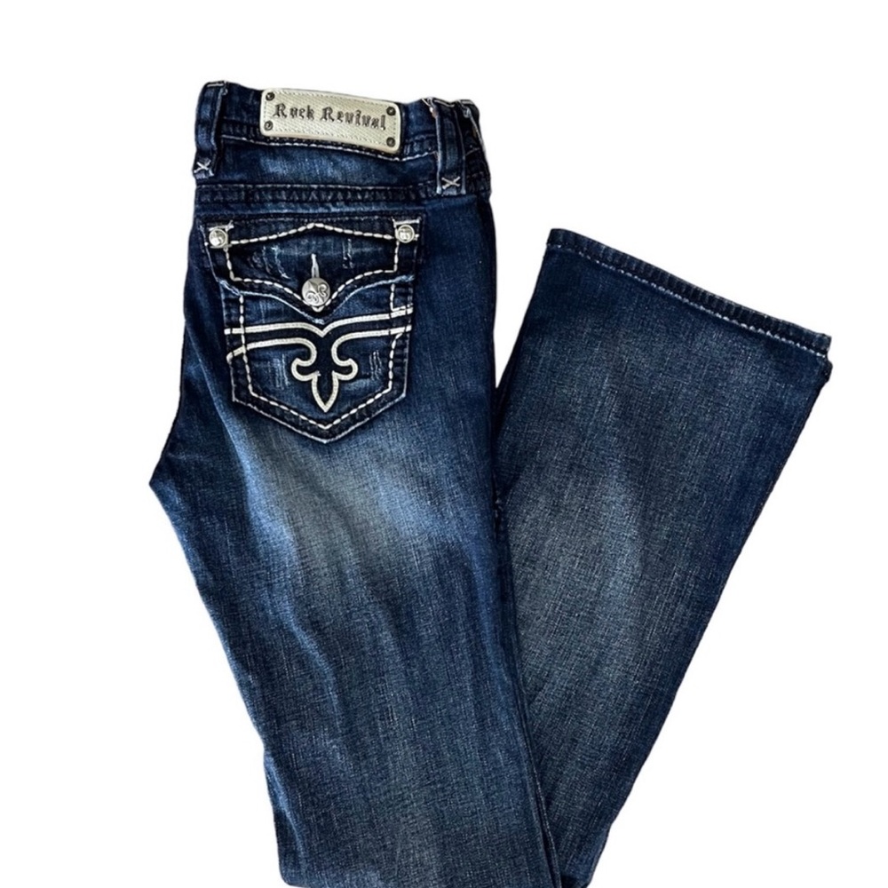 Rock Revival Women's Dark Blue Boot Cut Jeans